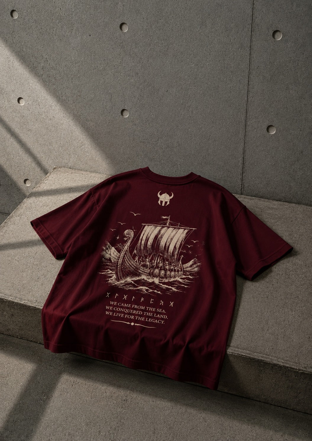 Vikings SHIP Burgandy
